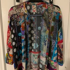 Johnny Was button up top